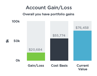 account profit & loss graph